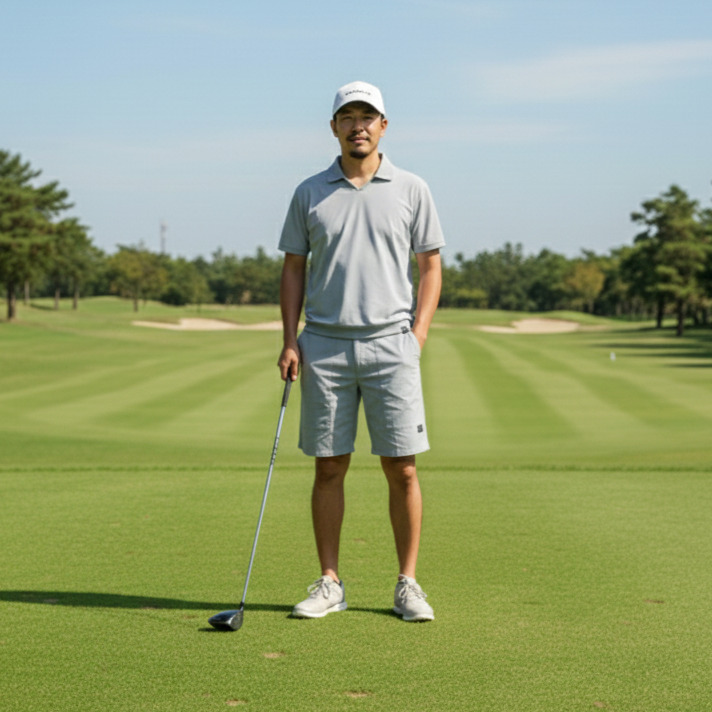 THESUNGOLF】PSSUNB2508/ショートPT（ルーズ）/S/GY