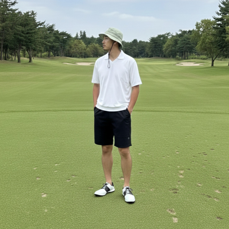 THESUNGOLF】PSSUNL2501 /ルーズスキッパー/L/WH