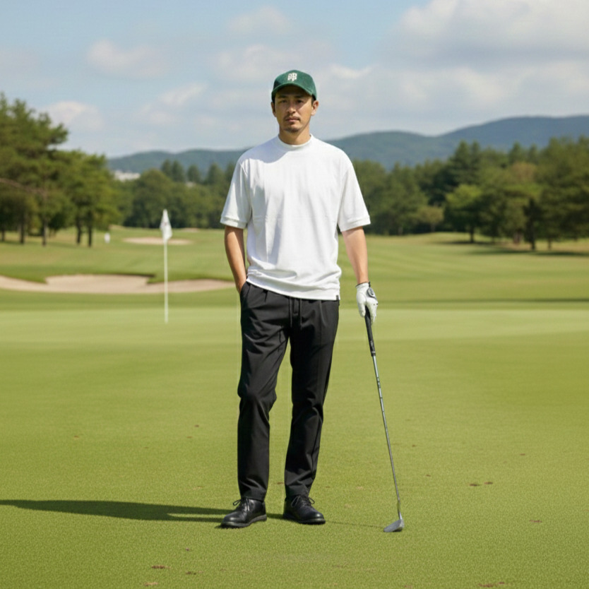 THESUNGOLF】PSSUNL2502/ルーズモックネック/L/WH