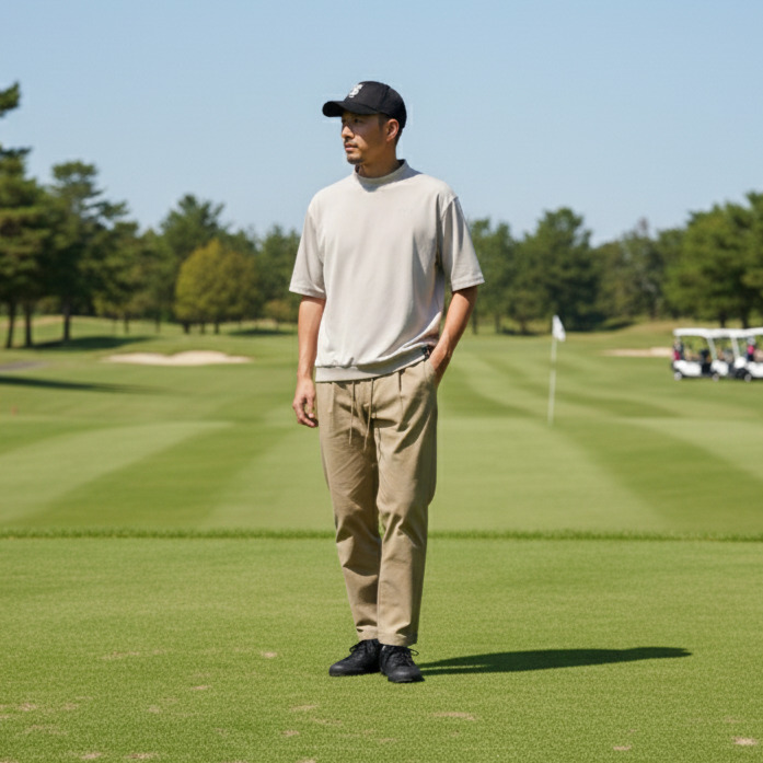 THESUNGOLF】PSSUNL2502/ルーズモックネック/L/BEI