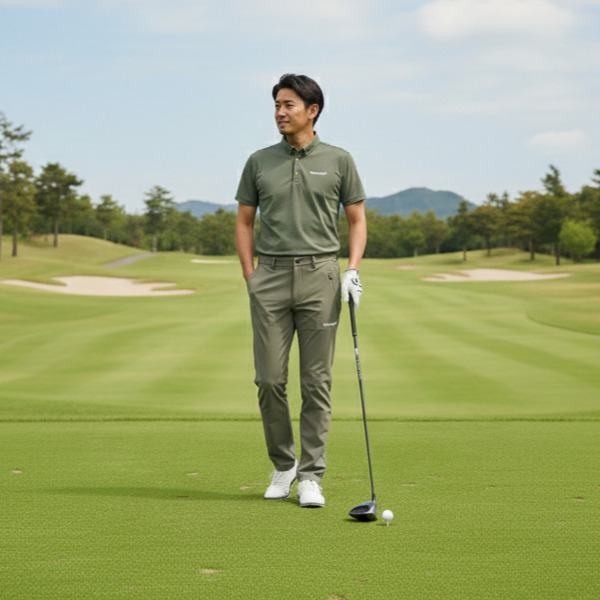 THESUNGOLF】SG-24PT02ロングパンツ/M/KHA