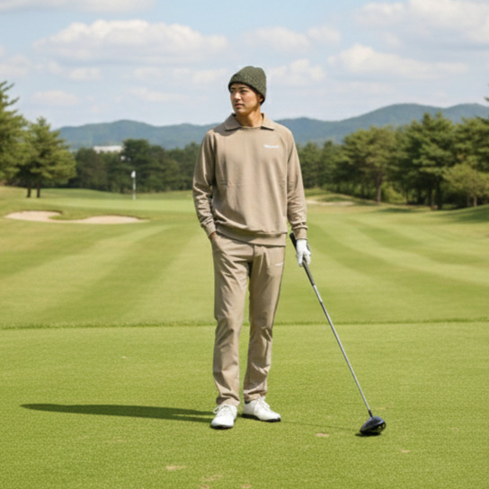 THESUNGOLF】SG-25PT02/ロングPT/S/BEI