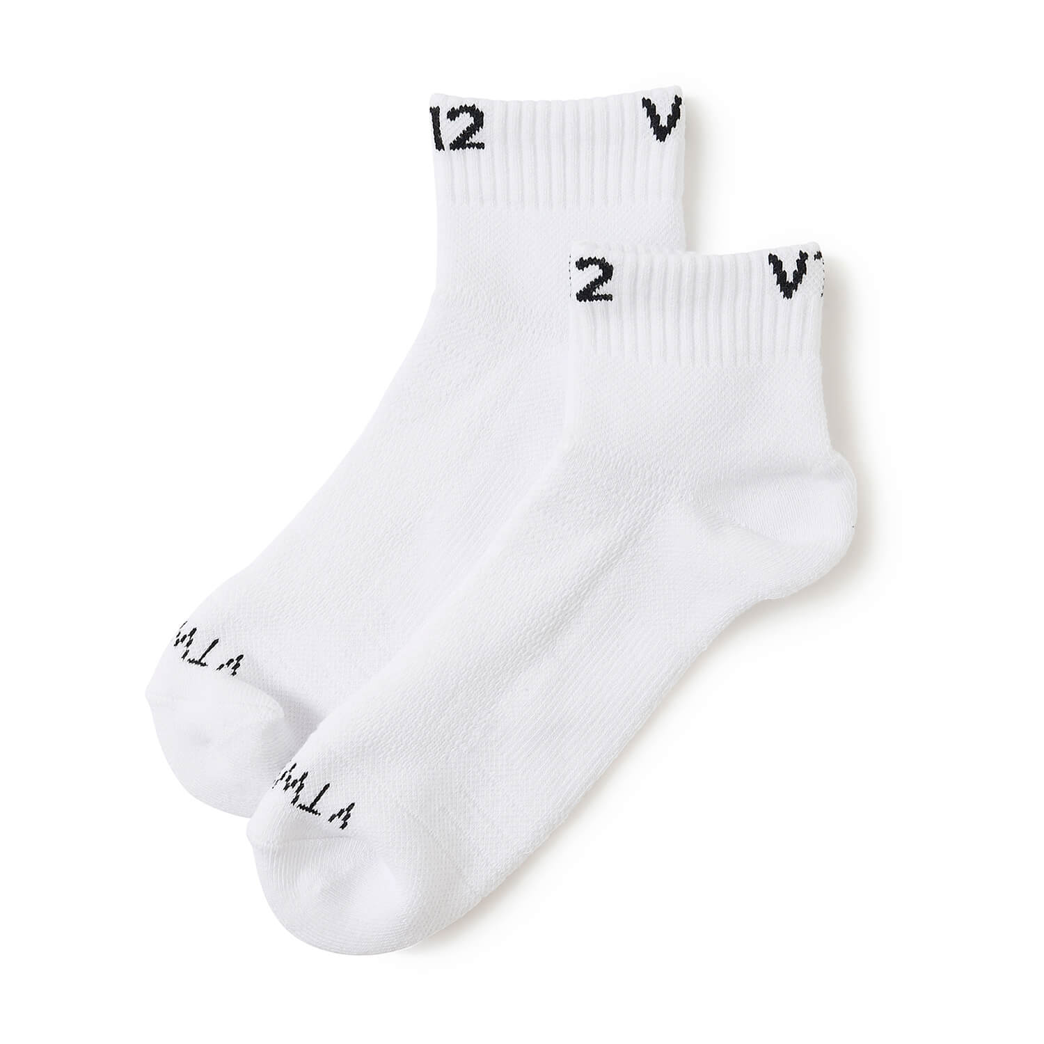 V12】V122610-AC03/REVERSE LOGO SOCKS WM/FREE/WH