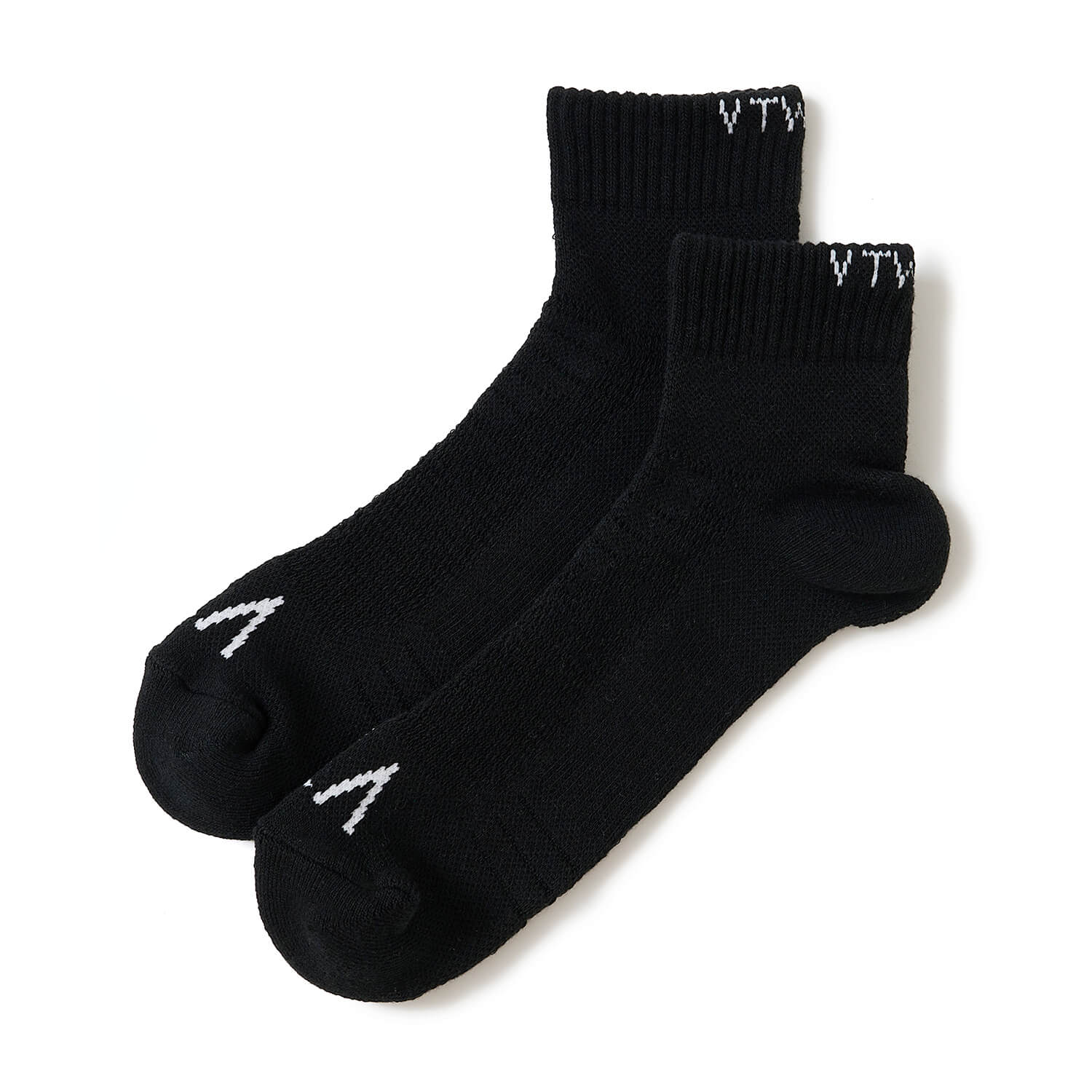 V12】V122610-AC06/DOUBLE LOGO SOCKS/FREE/BK