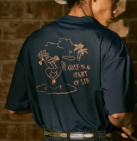 BOGEY LOUNGE】6A199-61BGモック/L/NAVY
