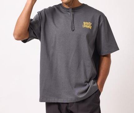 BOGEY LOUNGE】5A199-04BGＴシャツ/L/CHARCOAL