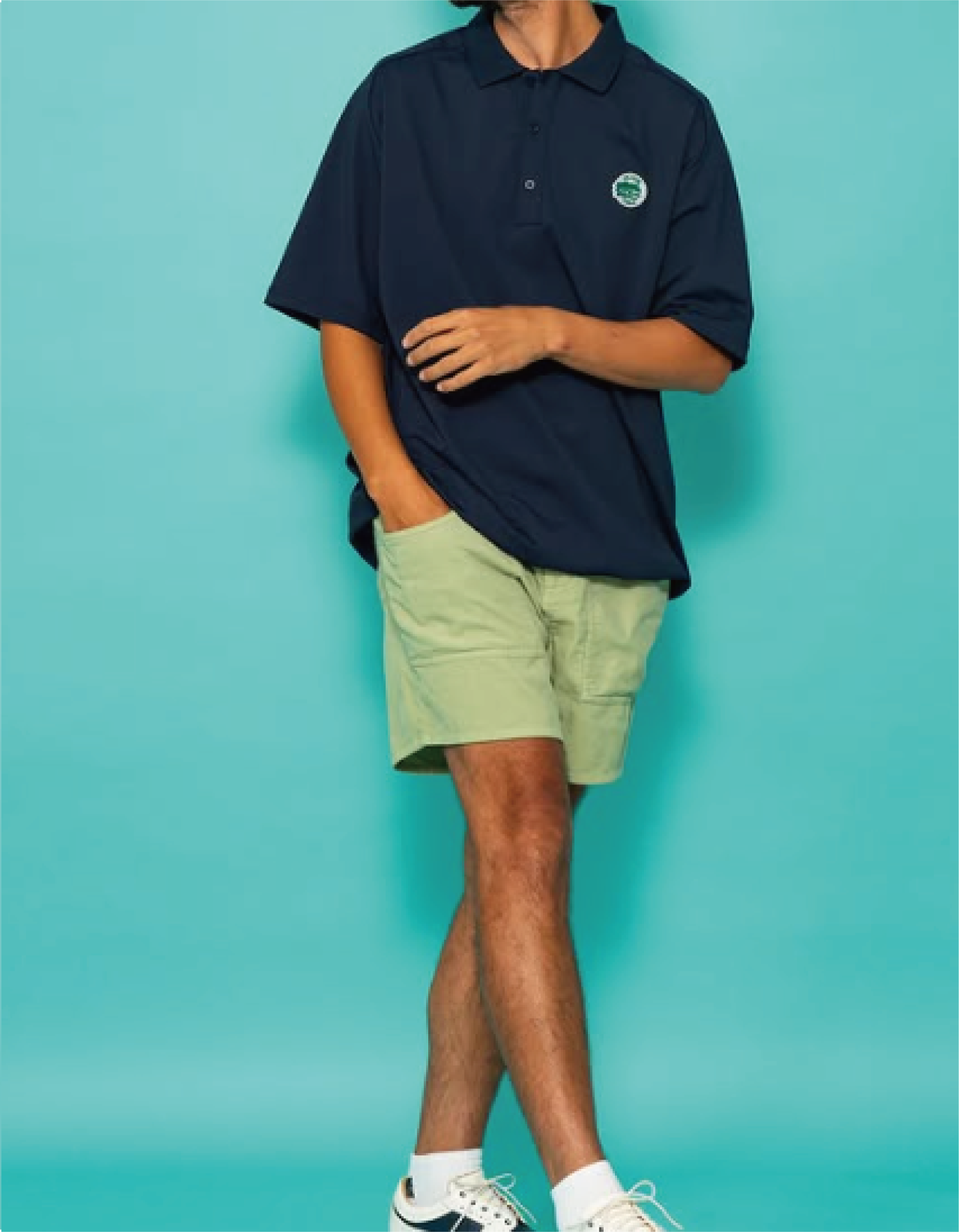 SALVAGE PUBLIC】SVKS6011/Alohea Tech Polo SS /Navy/S