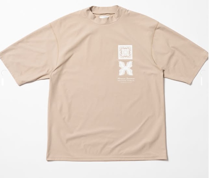 SALVAGE PUBLIC】SVKS6022/SURF Mockneck SS/Beige/M