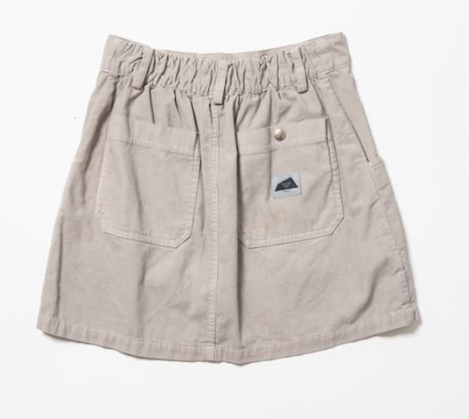 SALVAGE PUBLIC】SVKW001/Uka Corduroy Skirt/Silver Gray/M