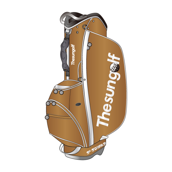 先行予約●THESUNGOLF】GeoGalaxy別注キャディバッグ/8.5インチ/コヨーテ