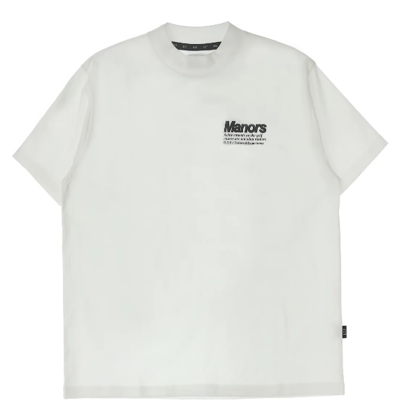 O.T.F】1251-11013/SEMI MOCKNECK T-SHIRTS/WH/XL