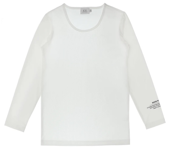 O.T.F】2253-11054/WOMEN LS UV BASE LAYER/WH/S
