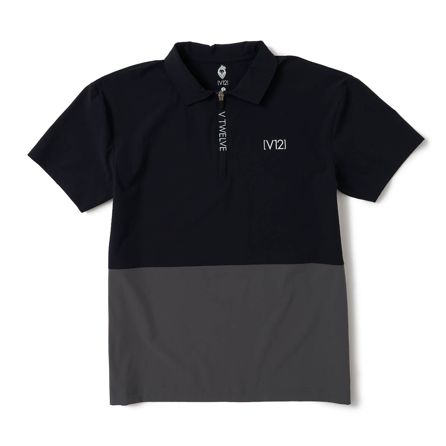 V12】V122610-PL06/EXP ZIP POLO/L/BK