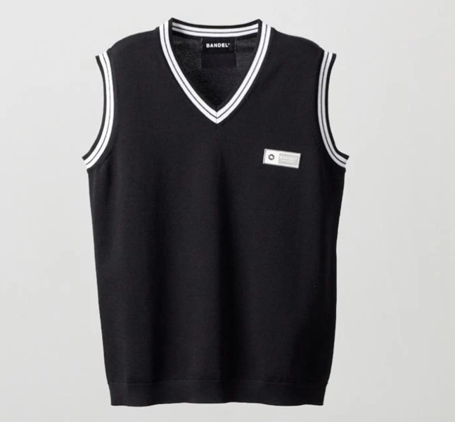 BANDEL】BGS-W6SCKVT-2-BK/Wクールニットベスト/BK/S