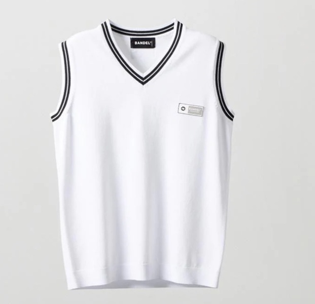 BANDEL】BGS-6SCKVT-5-WH/クールニットベスト/WH/XL