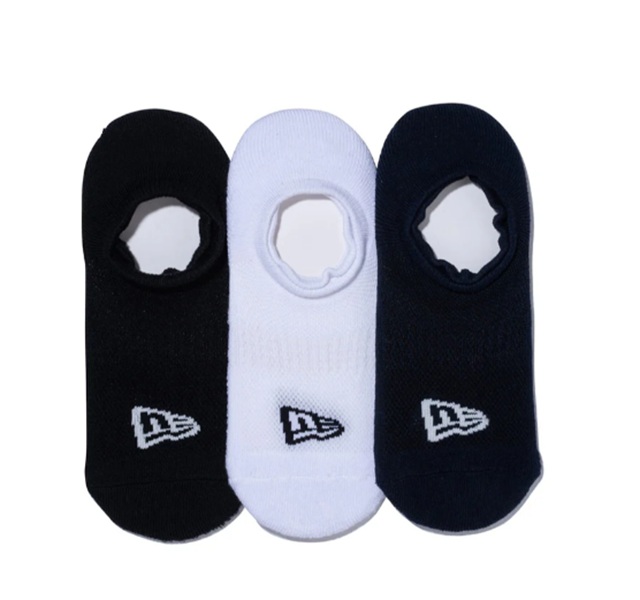 NEWERA】14518162/SOCKS VERY SHORT 3PAIRS MULTI/25-27
