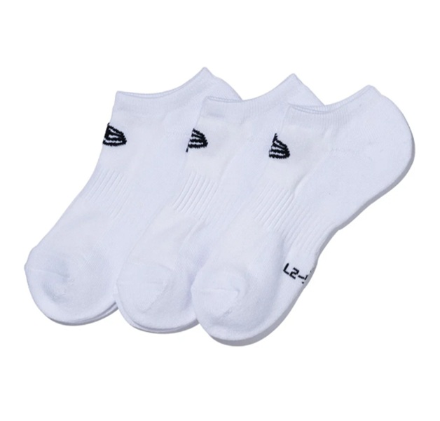 NEWERA】11531690  SOCKS SHORT 3PAIRS/WH/23-25