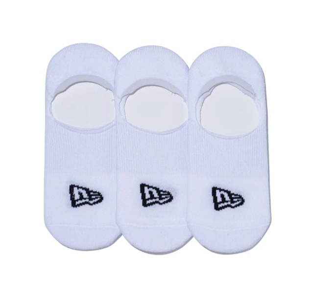 NEWERA】14518172 SOCKS NO SHOW 3PAIRS/WH/23-25