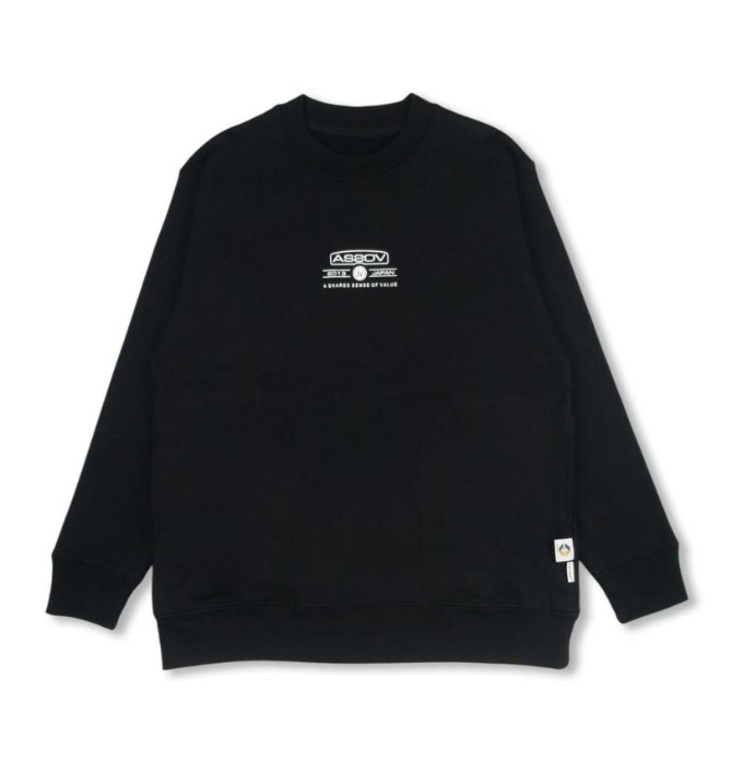 AS2OV GOLF】CPH-CHG25-AS-T01/AS2OV×CPH CORDURA SWEAT/L/BK
