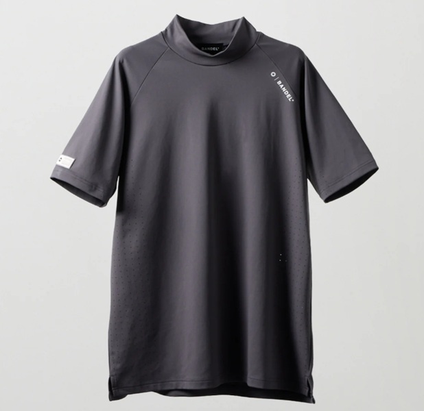 BANDEL】BGS-6SHPMC-4-GR/ヒートパンチングモック/チャコール/L