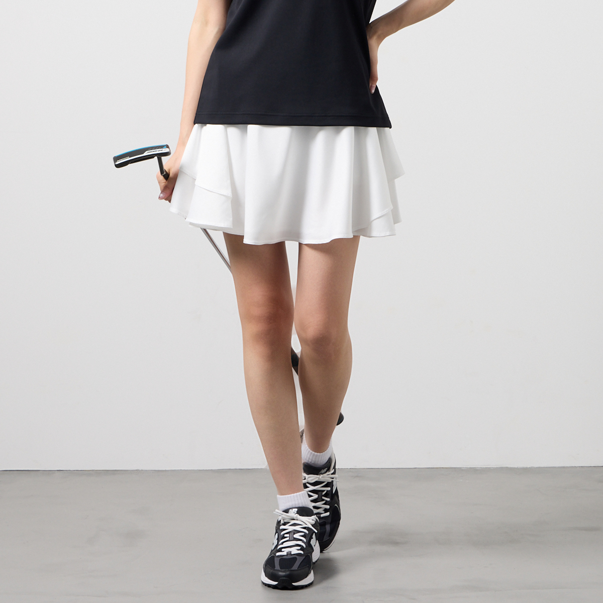 BANDEL】BGS-W6SDPSK-2-WH/Wダブルフェイススカート/WH/S