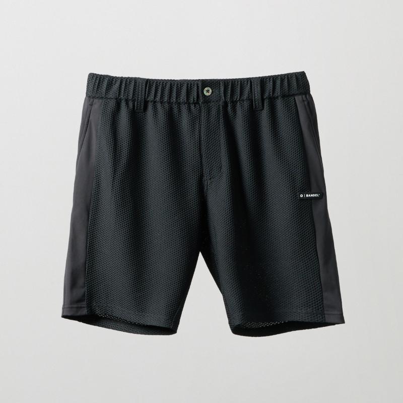 BANDEL】BGS-6SSWHP-6-BK/ドライワッフルハーフPT/BK/XXL