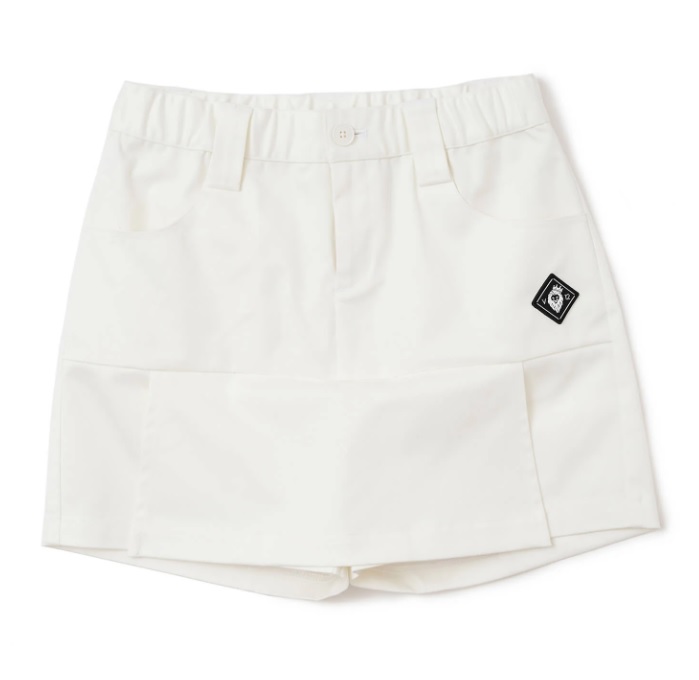 V12】V122511-SK04/DUAL SKIRT/WH/1