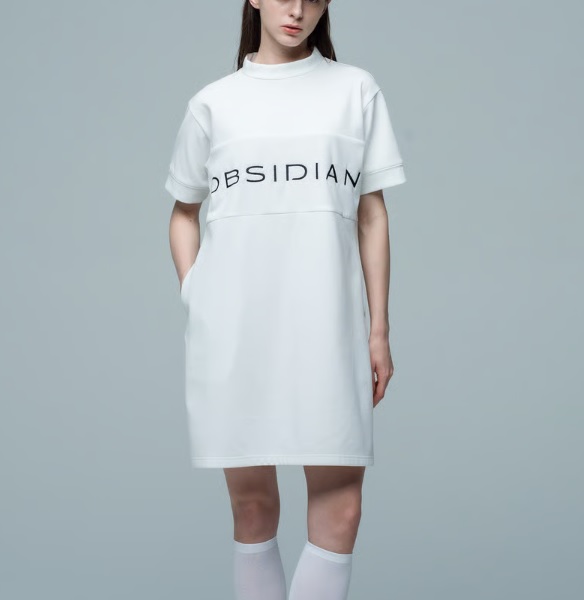 OBSIDIAN】ODW25SO009/LOGO BACK MESH ONE PIECE/S/WH