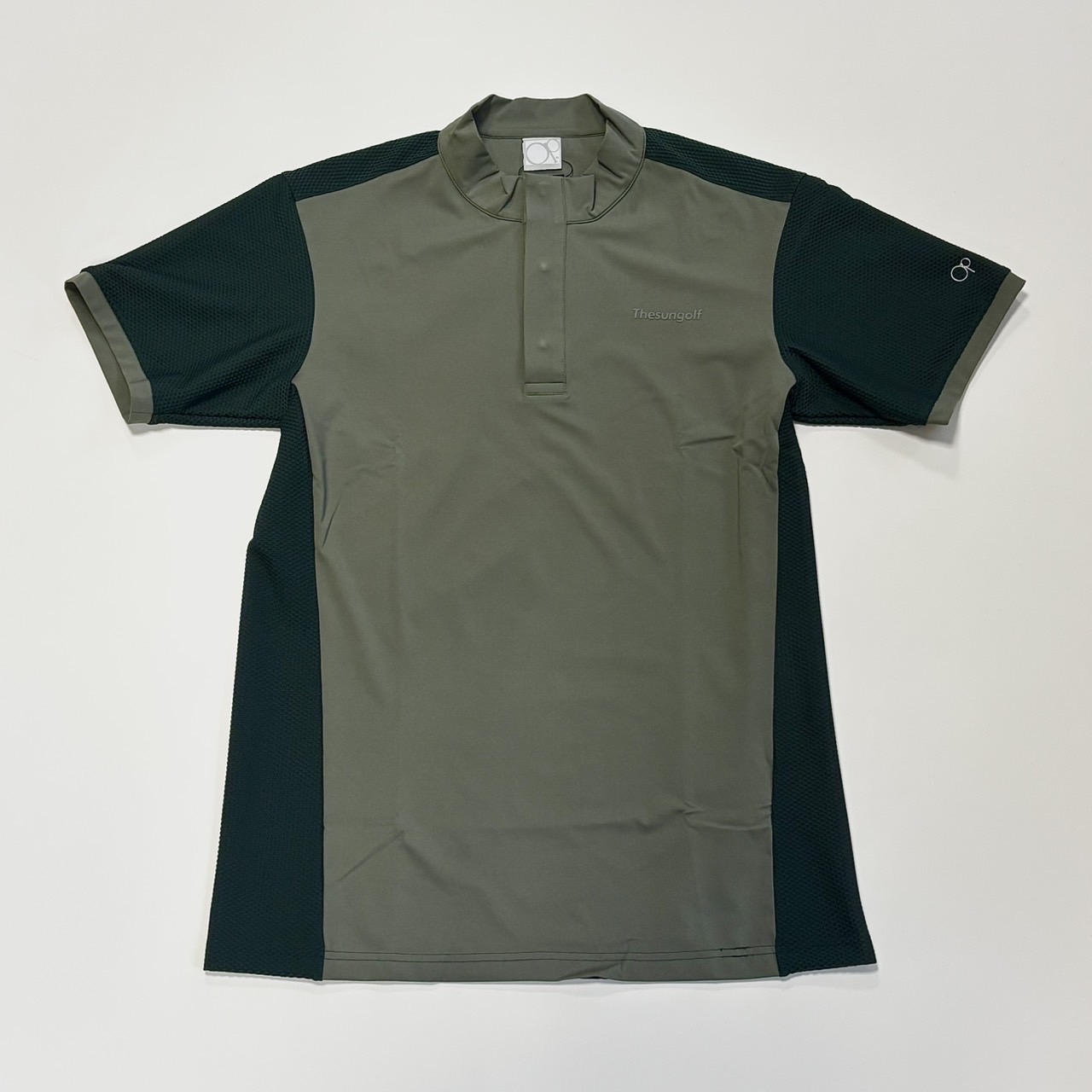 THESUNGOLF】TSGAP01/ TIGHT MOCK SHIRTS/M/OLIVE