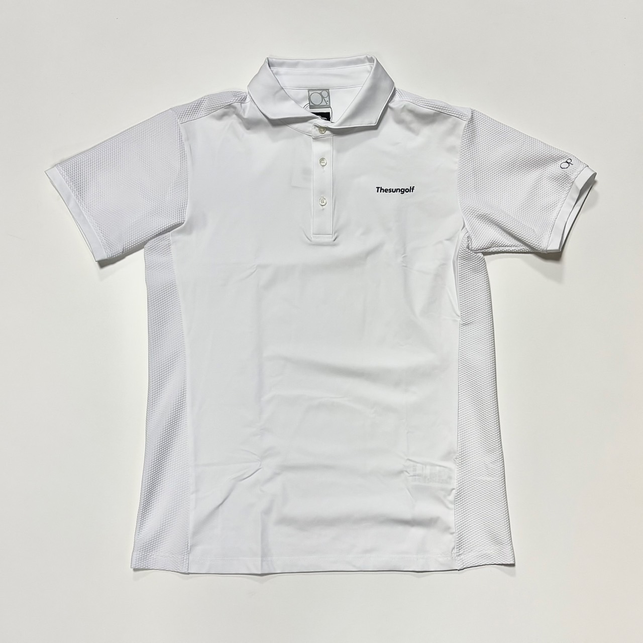 THESUNGOLF】TSGAP02/ TIGHT POLO SHIRTS/M/WHT