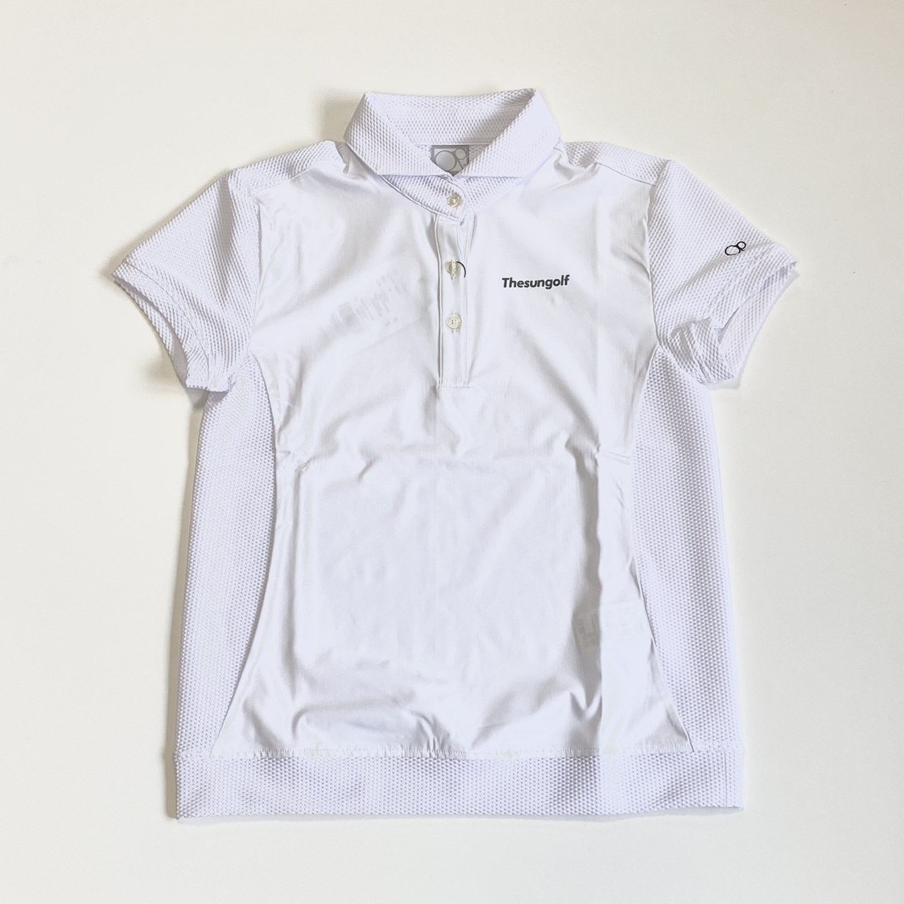 THESUNGOLF】TSGAP13/LADYS POLO SHIRTS/M/WHT