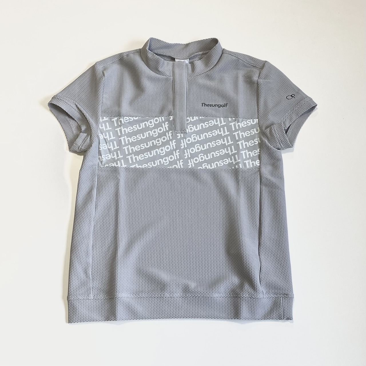 THESUNGOLF】TSGAP14/LADYS MOCK SHIRTS/S/LGR
