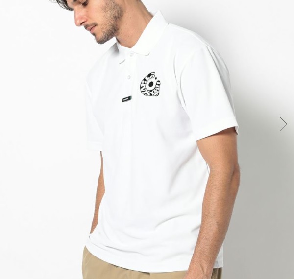 HORNGARMENT】GRAVIS/GGM-5A-AP01S/S POLO/WH/M