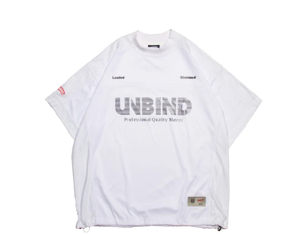 UNBIND】UN2222/LANDED MOCK SHIRT/WH/S