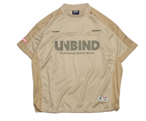 UNBIND】UN2222/LANDED MOCK SHIRT/SAND/S