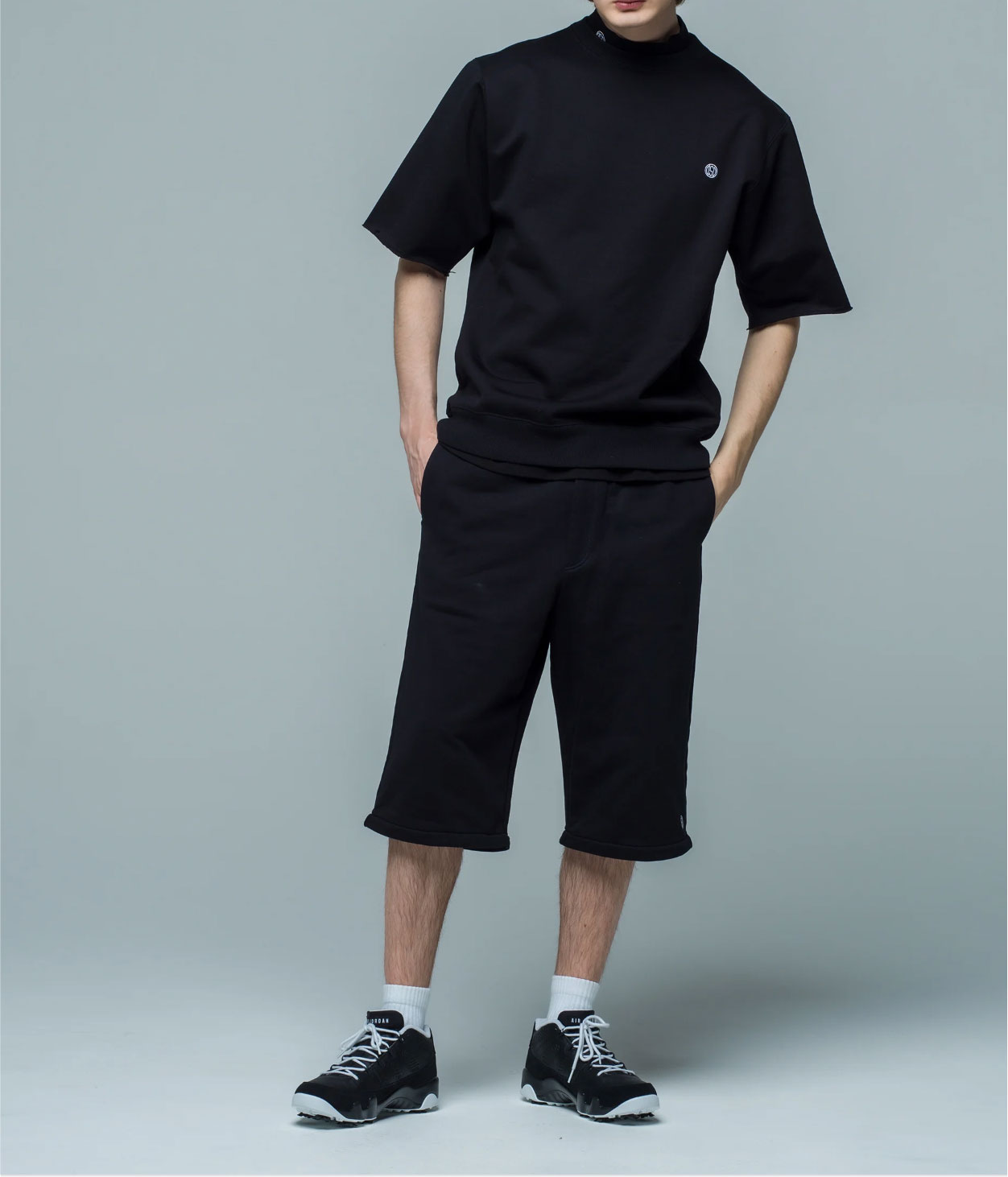 OBSIDIAN】ODM25SP008/DETACHABLE SWEAT PANTS/M/BK