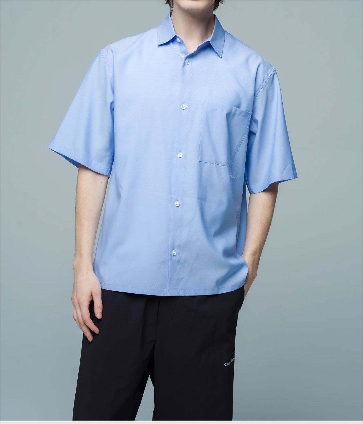 OBSIDIAN】ODM25SS001/BOX SHIRT/M/BL