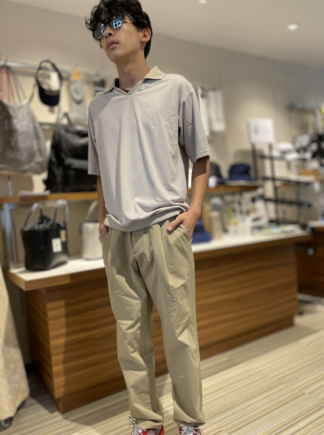 THESUNGOLF】PSSUNB2507/ロングPT（ルーズ）/XL/BEI