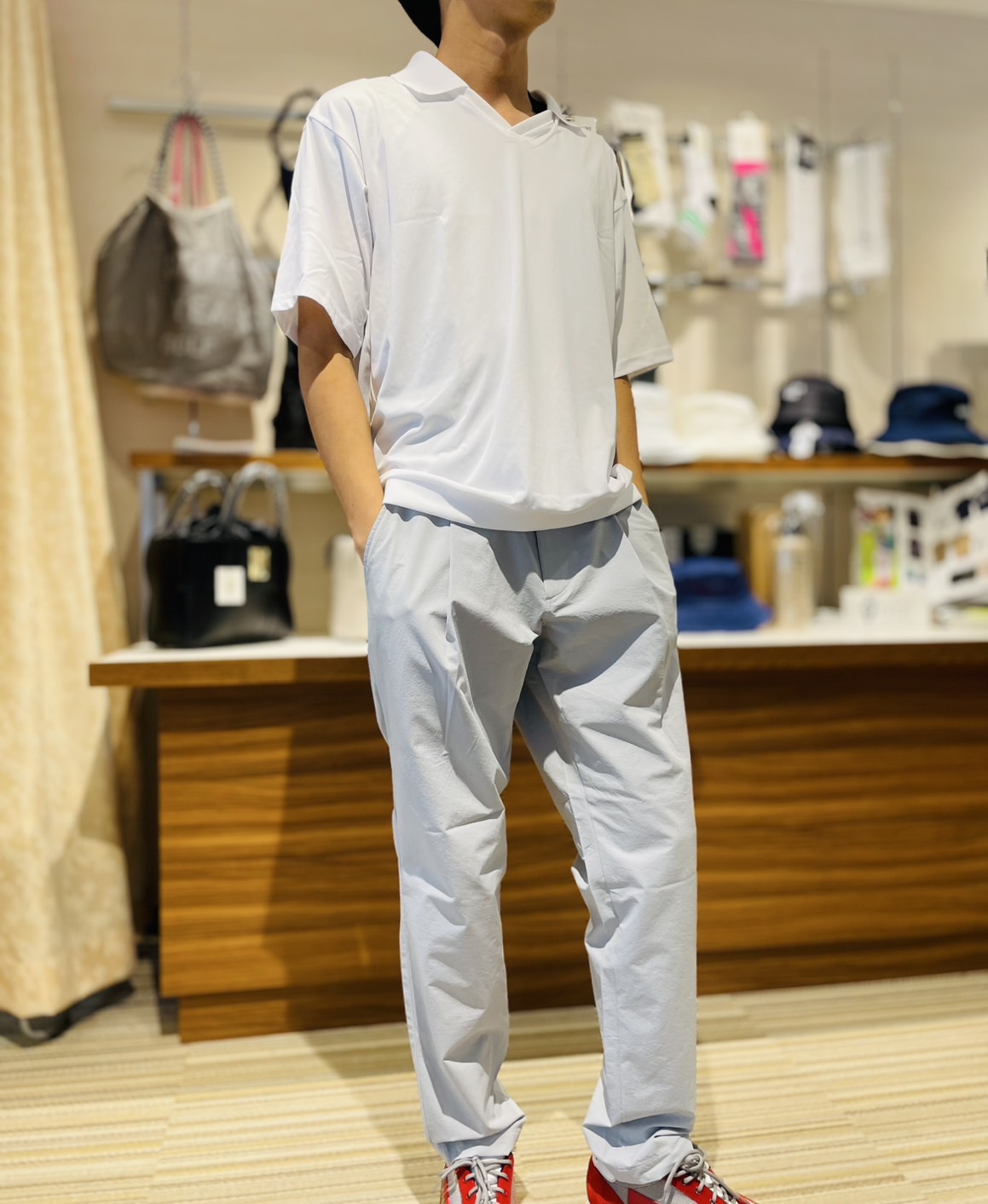 THESUNGOLF】PSSUNB2507/ロングPT（ルーズ）/S/GY