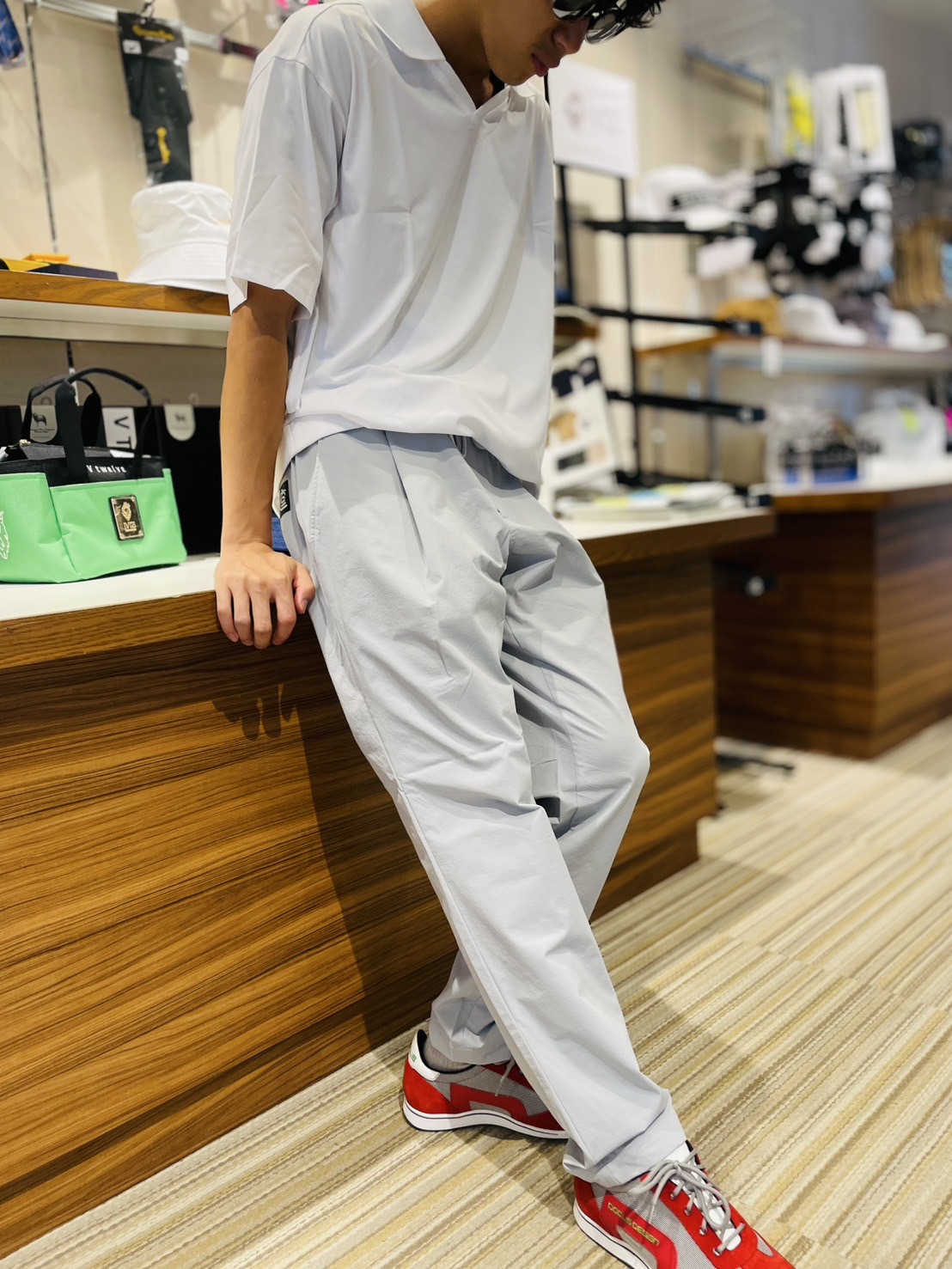 THESUNGOLF】PSSUNB2507/ロングPT（ルーズ）/M/GY