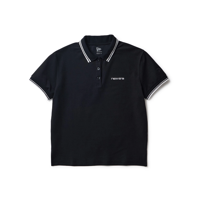 NEWERA】15129394/GFW SS COVEROSS POLO STRIPE CL/BLK/M