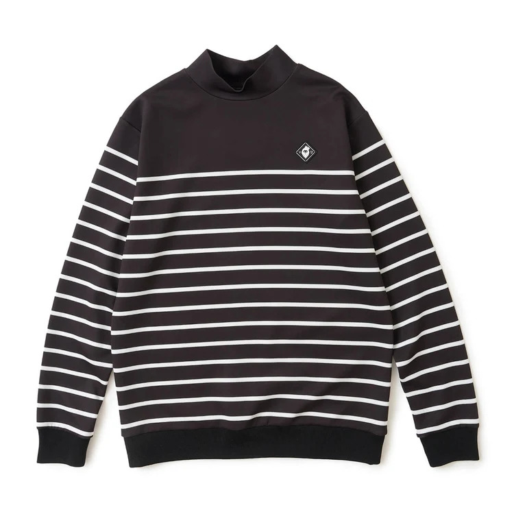 V12】122620-MK05/BORDER L/S MOCK/BK/M
