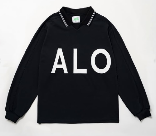 SALVAGE PUBLIC】SVKA5018/Alapaina Vneck Polo L/S/BK/L