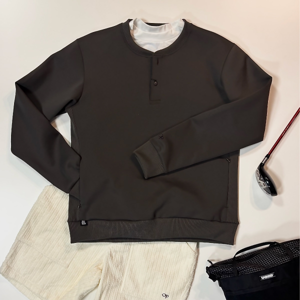 THESUNGOLF】PSTSGAW003/ダンボールプルオーバー/GY/M