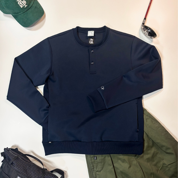 THESUNGOLF】PSTSGAW003/ダンボールプルオーバー/NV/M