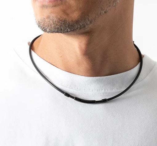 BANDEL】HLCL-FP-SB/Healthcare Loop Fit Plus Shiny Black free 60cm