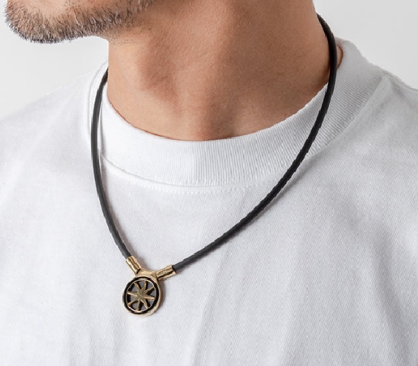 BANDEL】HLCNE2BG52/Healthcare Necklace Earth 2.0/Black Gold 52cm