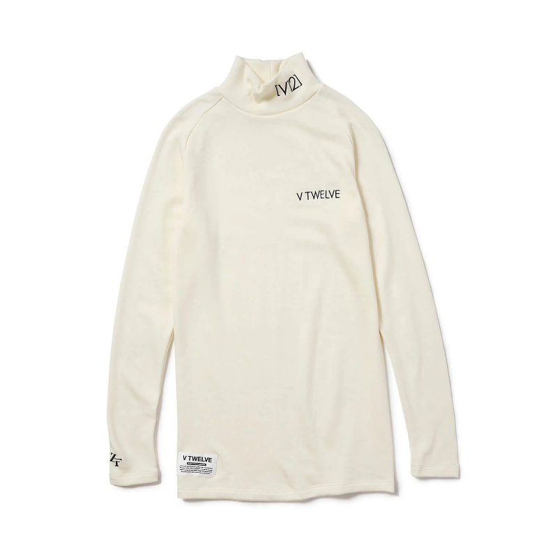 V12】V122421-MK11ZF WARM MOCK/L/WHITE