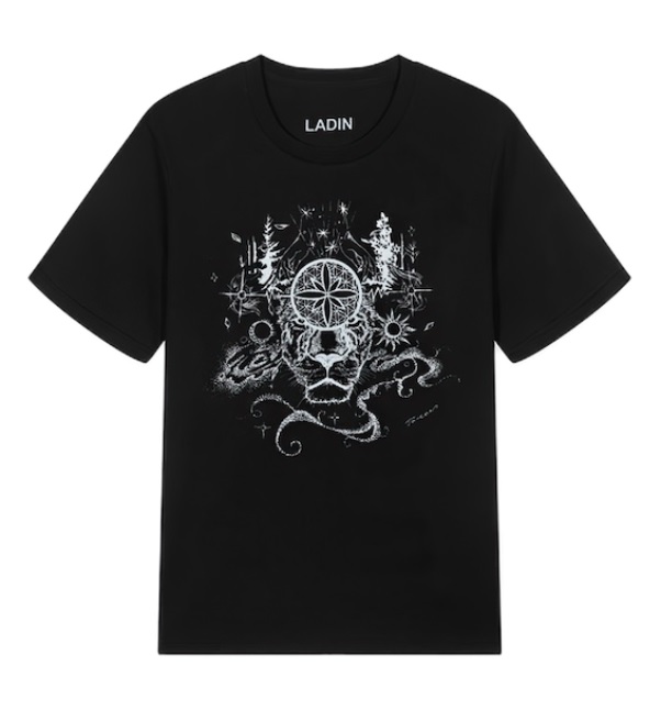 LADIN】LD-CT02/Tシャツ/BK/M